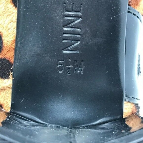 Nine West Wasabi 5 Booties Brown Leopard Print 5.5 - Picture 10 of 10